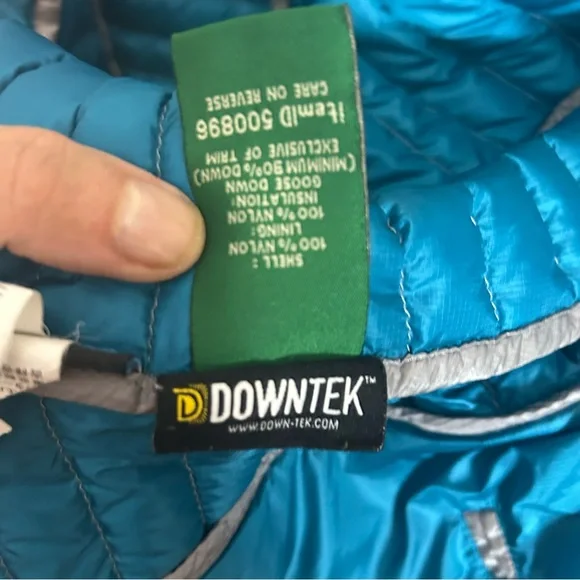 L.L. Bean Ultralight 850 Down Sweater Hooded Jacket - Sz XS - Picture 10 of 14